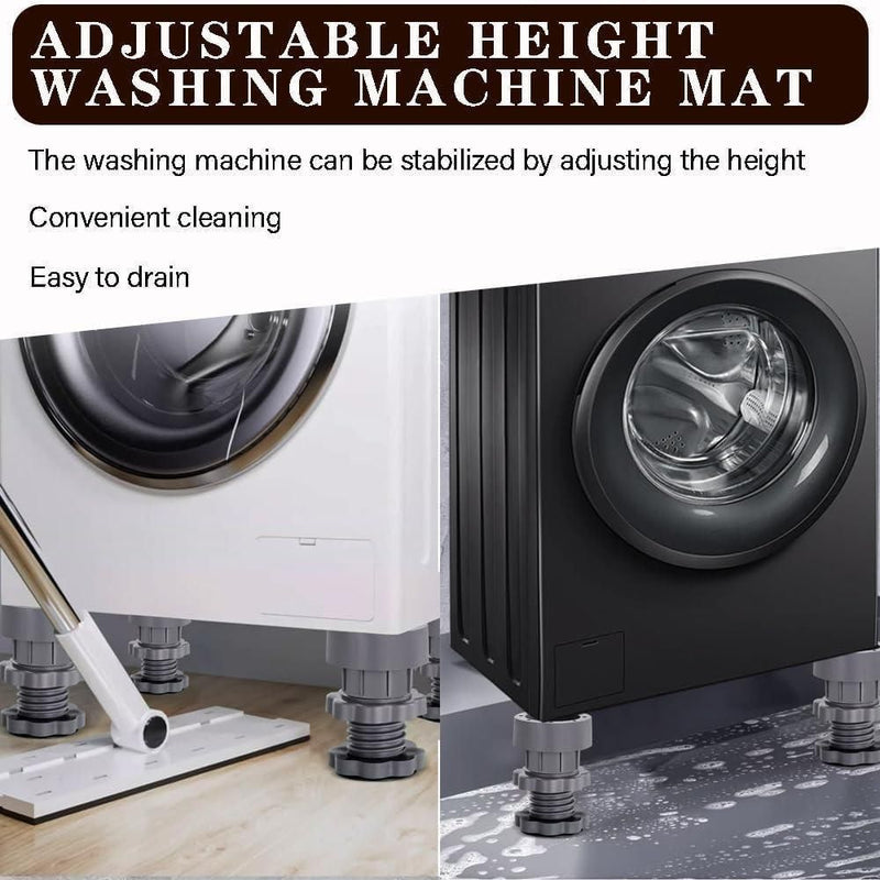 Anti Vibration Pad For Washing Machin(4PC SET) Easy to Clean:-Washer vibration pads can absorb vibrations and abnormal noises when operating home appliances,and protects the floor from scratches.
