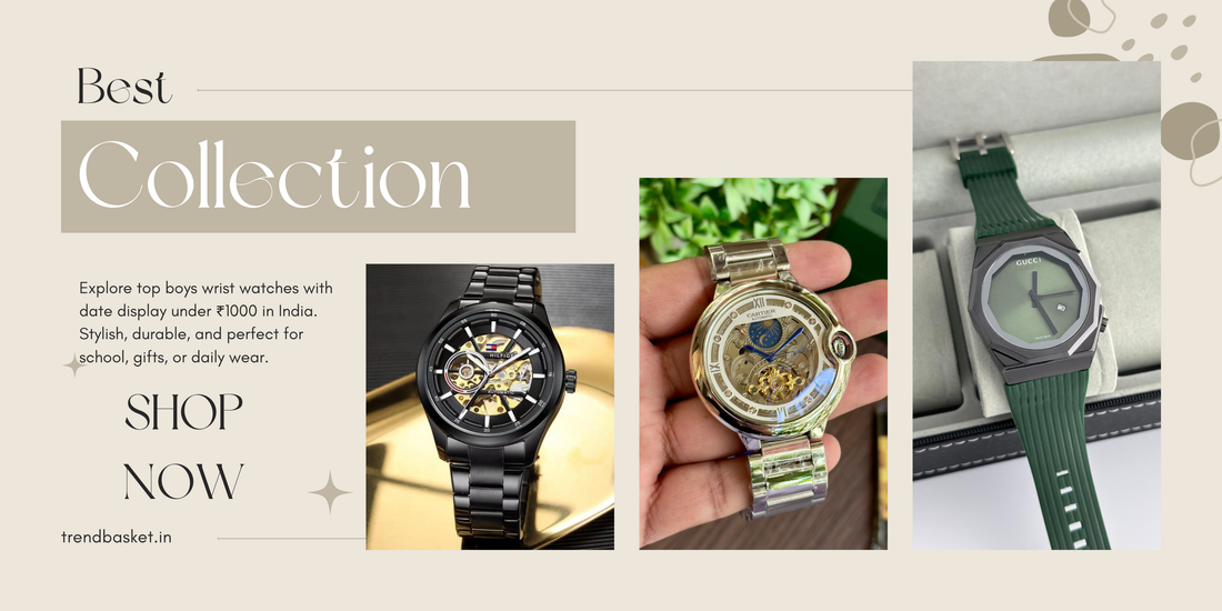 boys wrist watch with date display