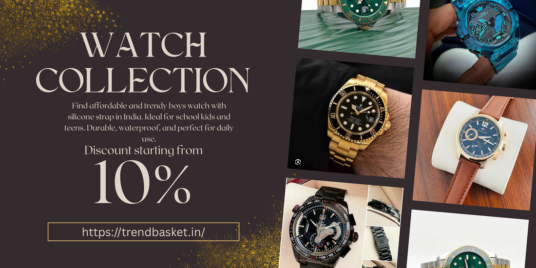 boys watch with silicone strap-title