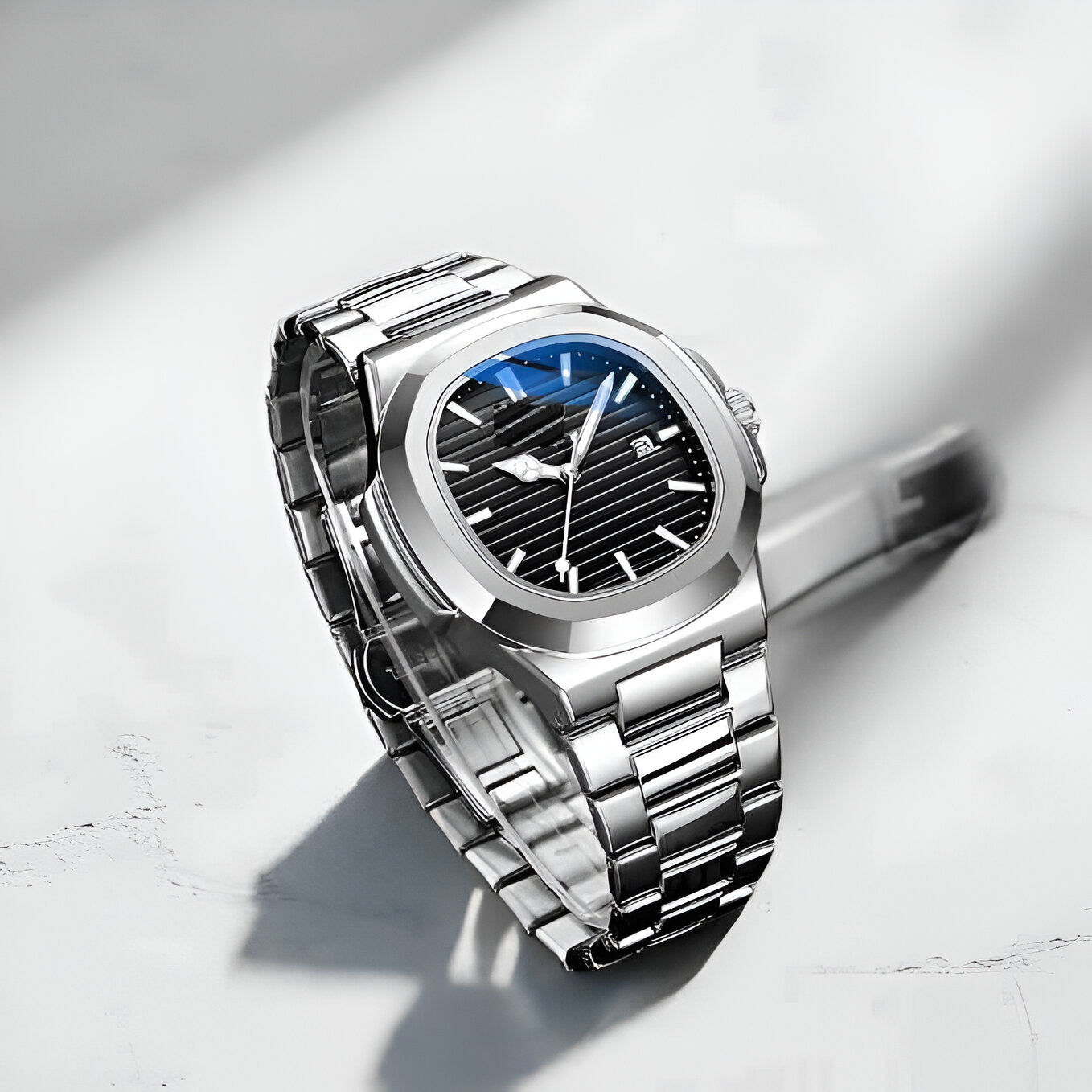 Boys Watch with Date Display – Premium Stainless Steel Black Dial