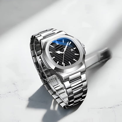 Boys Watch with Date Display – Premium Stainless Steel Black Dial