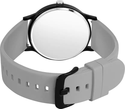 Matte Black Arabic Numeral Watch - Stealth Grey Edition